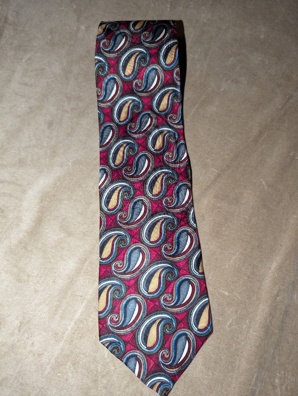 Vintage 1990s R. Juliano Silk Paisley Tie
